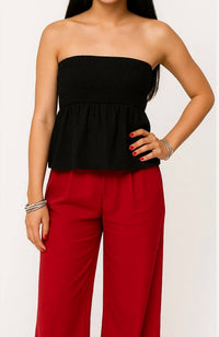 Shannalee - LINEN A-LINE TUBE TOP