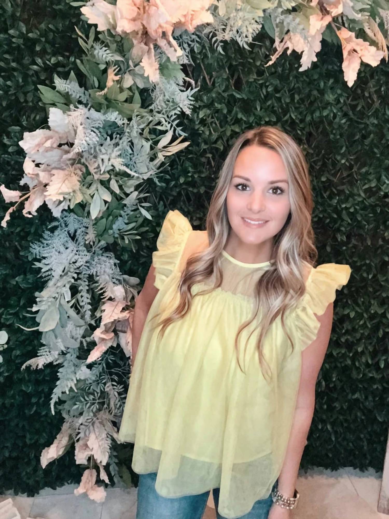 Strut & Bolt - Ruffle Overlay Sleeveless Top