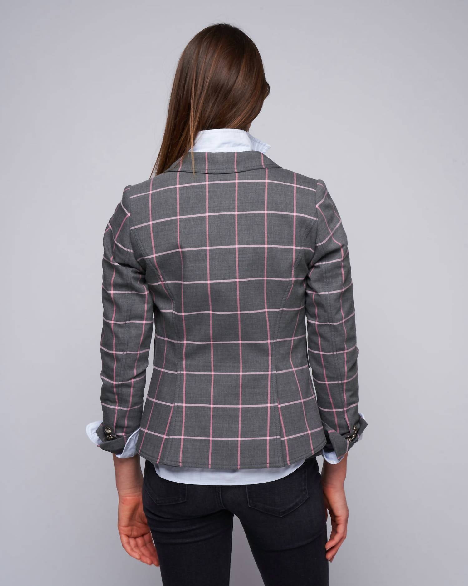 Smythe - One-button Windowpane Blazer