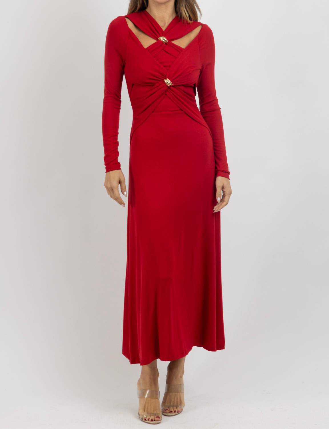 Ina Fashion - Zaire Long Sleeve Maxi Dress