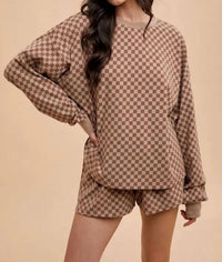 Anniewear - Coastal Check Lounge Set