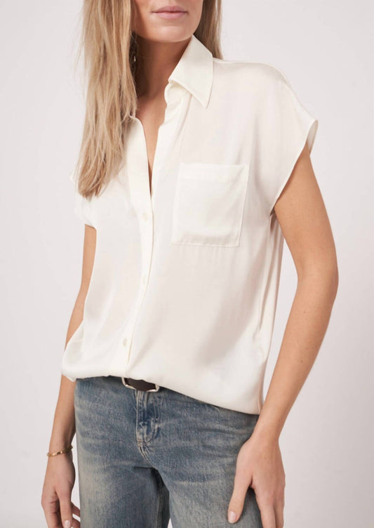 Repeat Cashmere - Silk Top With Pocket