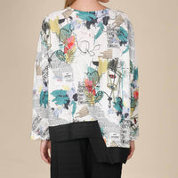 Inoah - Abstract Ease Dolman Pullover