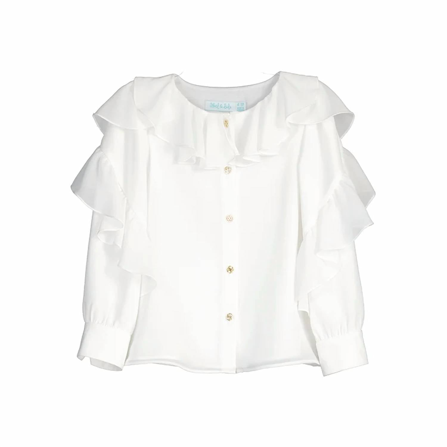 Abel & Lula - Kid's Chiffon Ruffle Blouse
