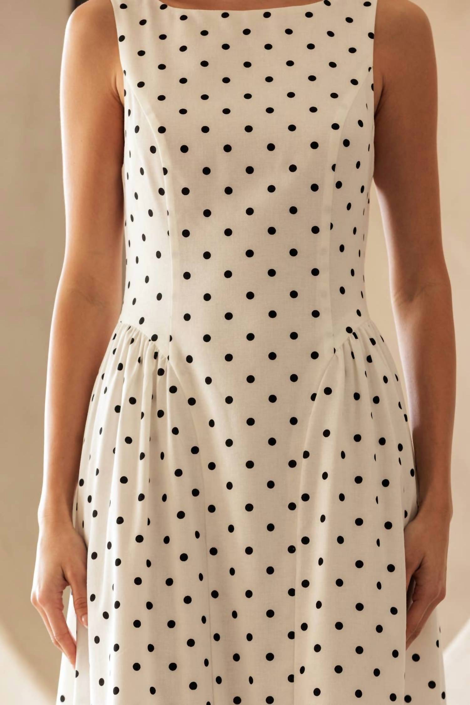 Storia - Polka Dot Fit & flare Midi Dress