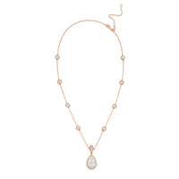 Diana M Jewels - Women's Pear & Round Lab-Grown Diamond Pendant Necklace (7.00 Ct) - Elegant