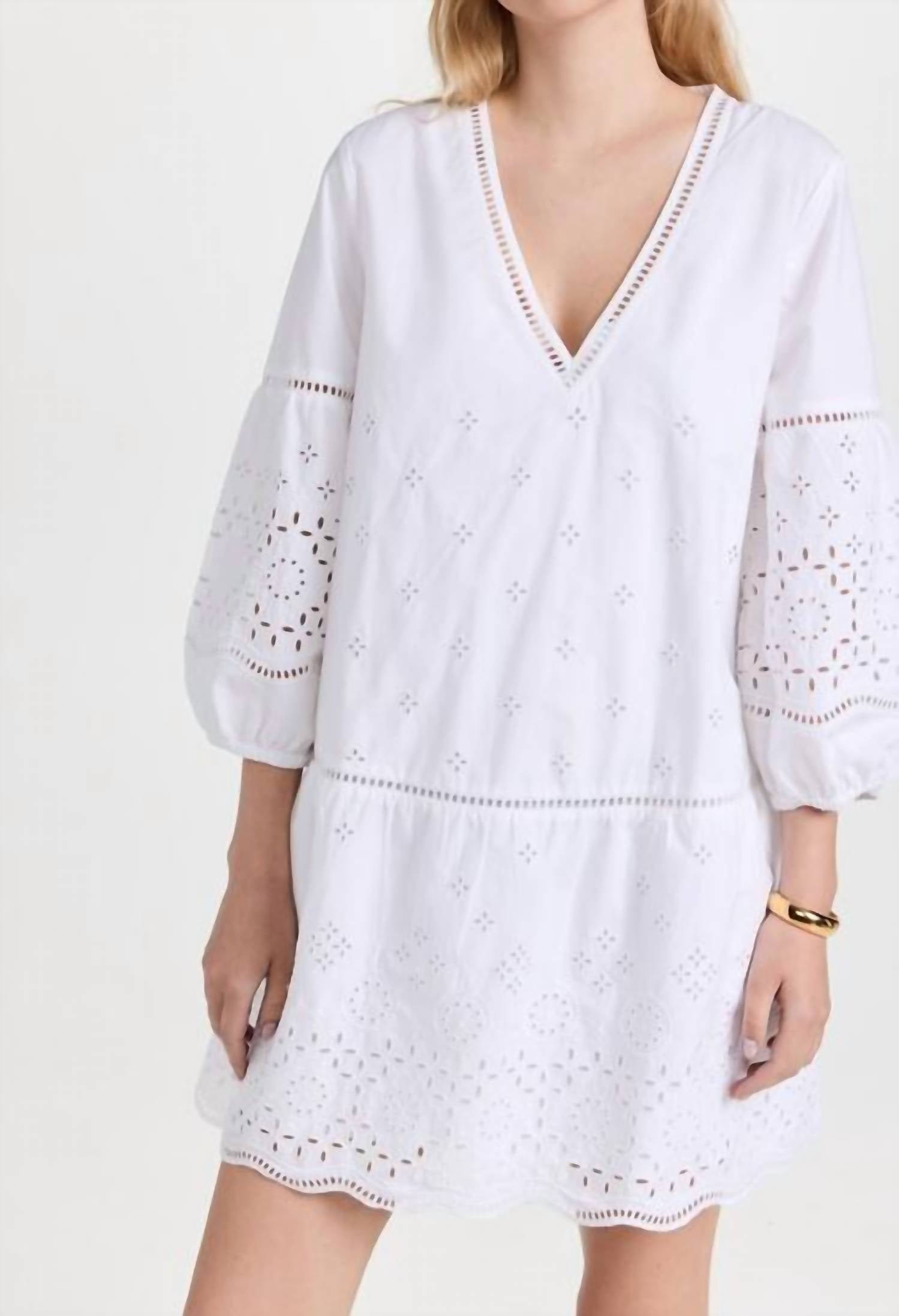 Club Monaco - Eyelet Mini Dress