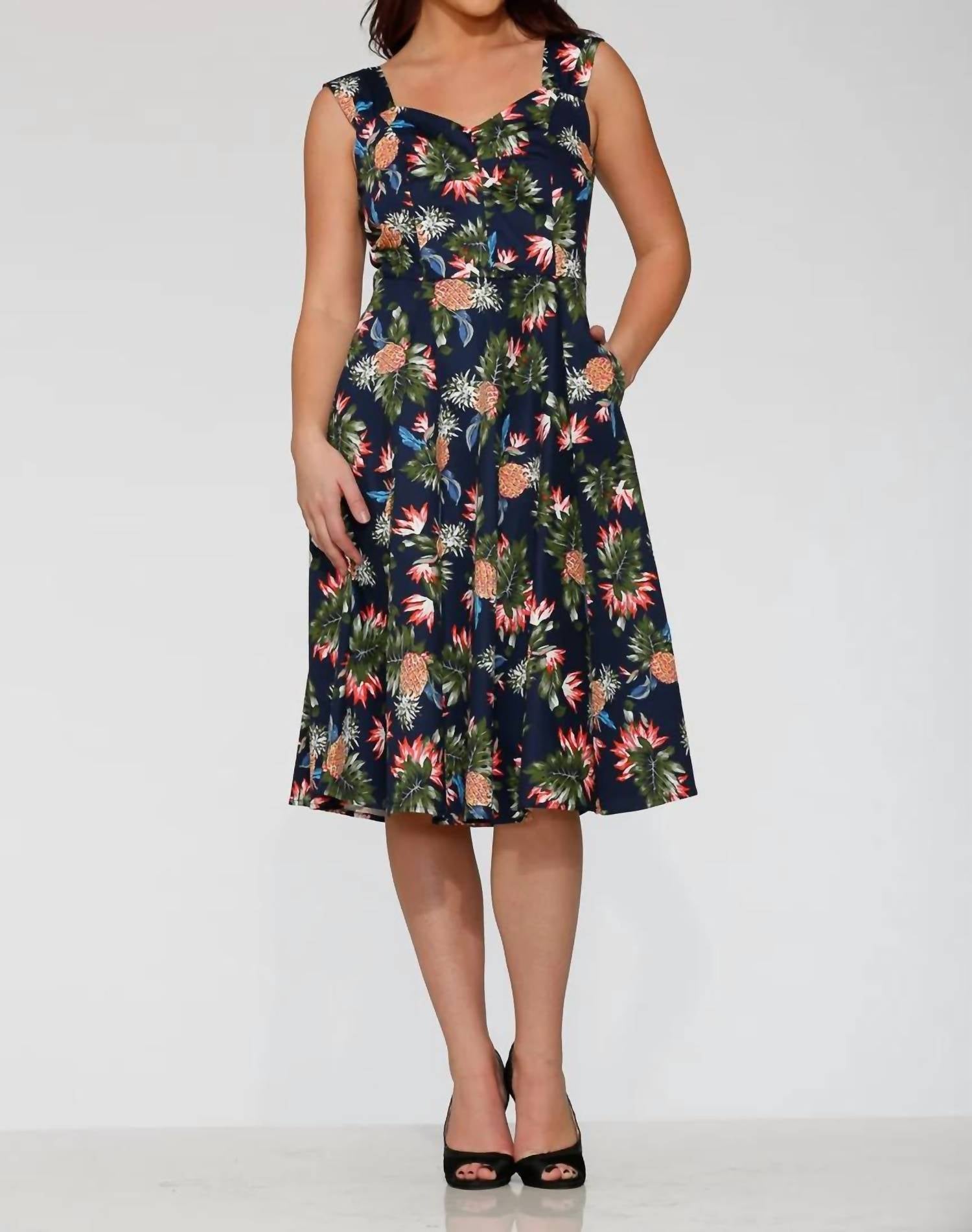 Orchid Bloom - Hawaiian Swing Dress