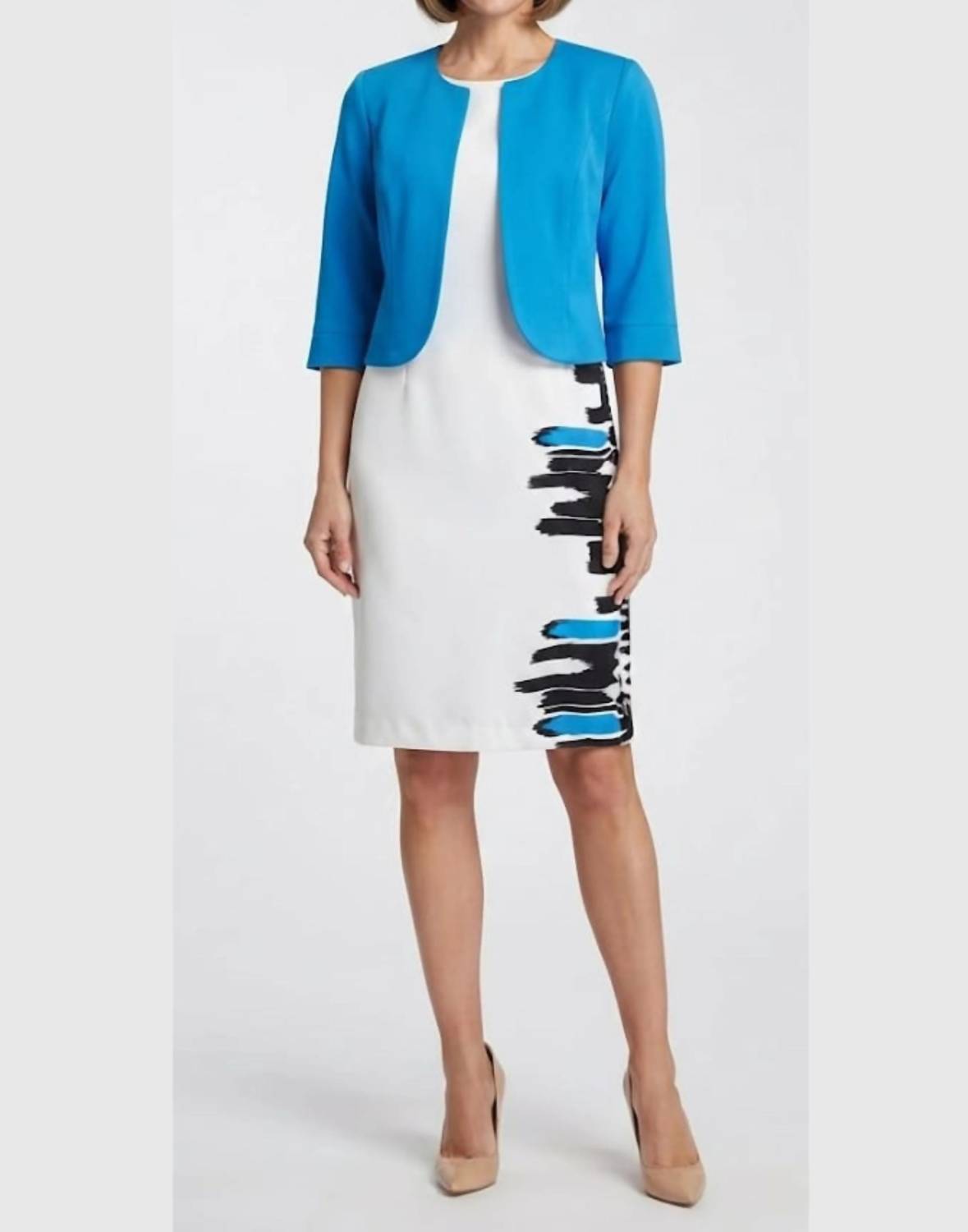 Maya Brooke - Day Jacket Dress 2 Piece Set