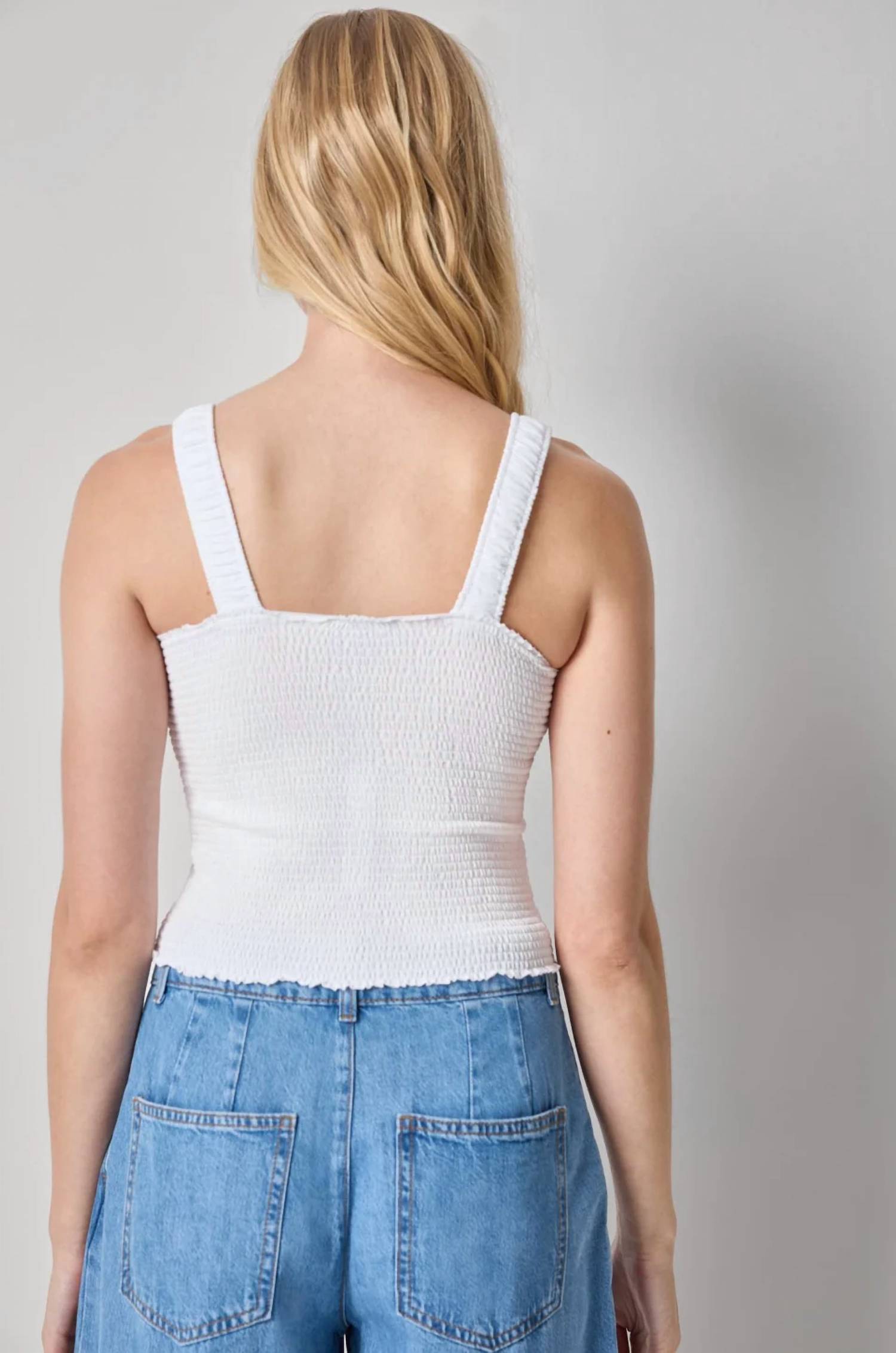 Lilla P - Organic Smocked Tank Top