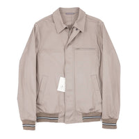 Luigi Borrelli Napoli - Men's Cotton Flight Jacket With Knit Details