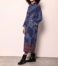 maude vivante Eliza Midi Dress in vintage circles - women's dress - view 4