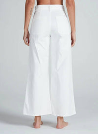 Askk Ny - Crop Wide Leg Twill Pant