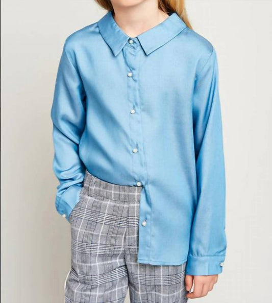 Hayden La - Girls Pearl Button Down Shirt