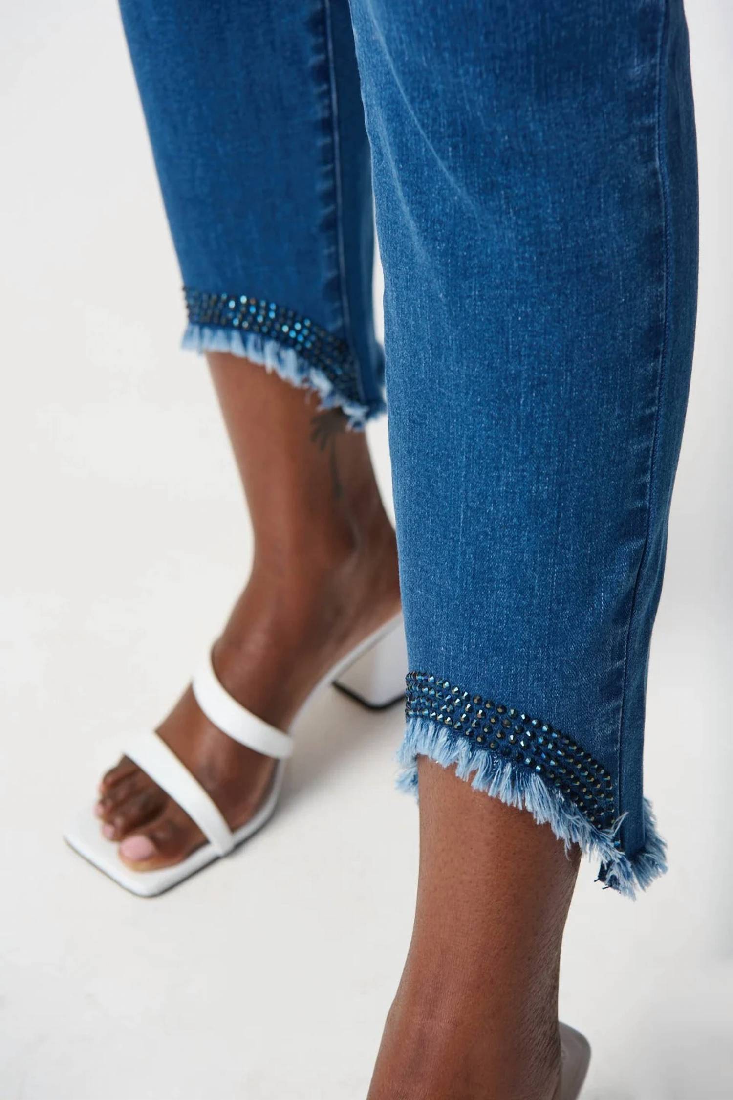 Joseph Ribkoff - EMBELLISHED HEM JEANS