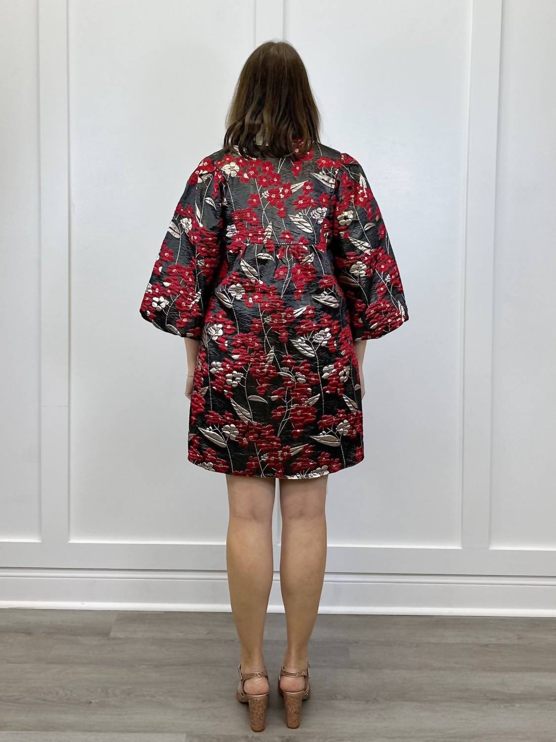Jodifl After Hours Brocade Mini Dress in black - women's dress - alternate view