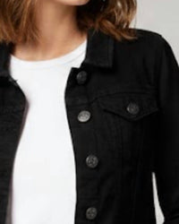 Sojara - Back Stripe Distressed Jacket