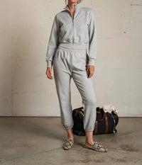 Perfectwhitetee - Milana Cropped Travel Track Jacket