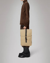 Rains Unisex Mini Backpack in sand - men's bag - alternate view