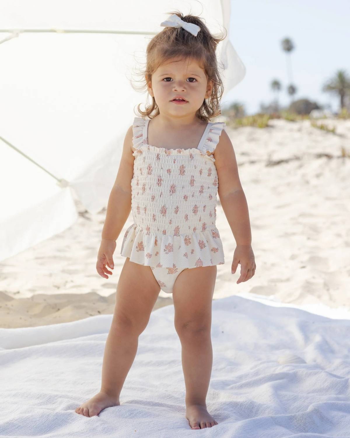 Quincy Mae - Girl's Smocked One-piece Swimsuit