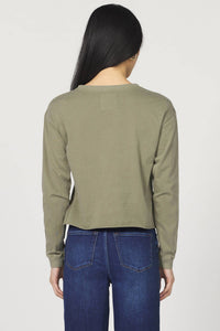 DEAR JOHN DENIM Fremont Top in vetiver - women's long sleeve top - alternate view