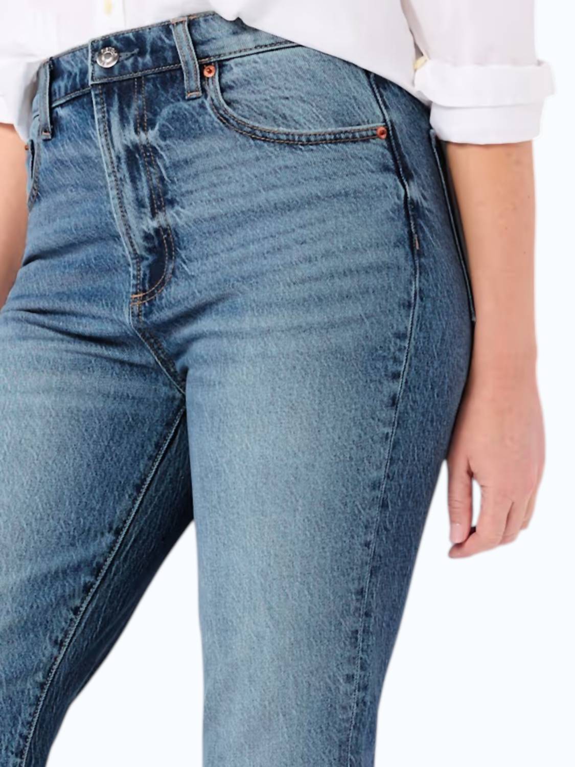 PISTOLA Ally Vintage Ankle Boot Jeans in dark blue - women's pants - detail view