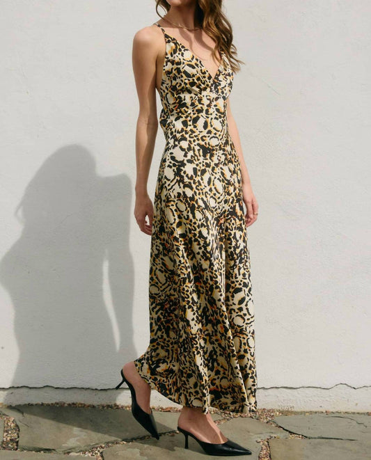Dress Forum - Abstract Animal Cross Back Maxi Dress