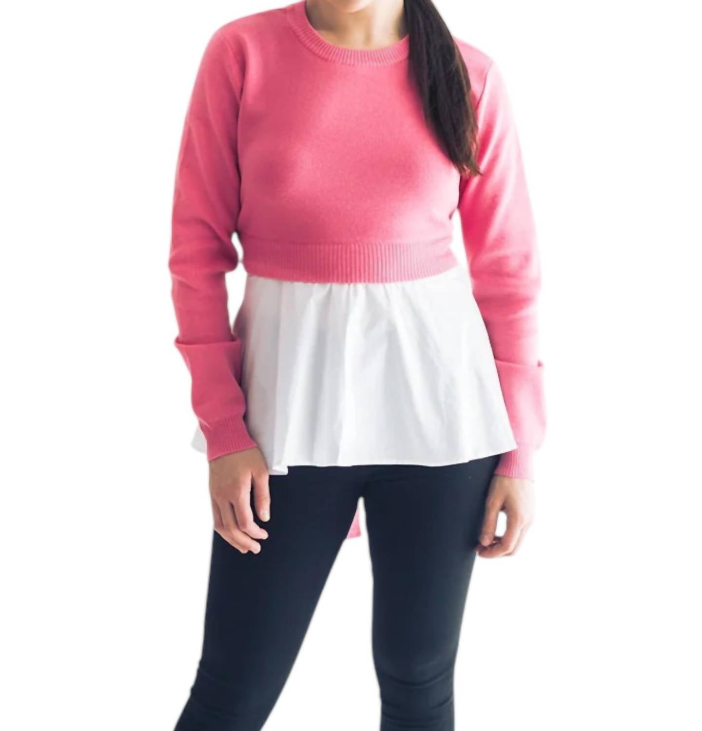 Falcon Park - Payton Sweater & Shirt Combo Top