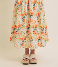 In February - Floral Maxi Skirt