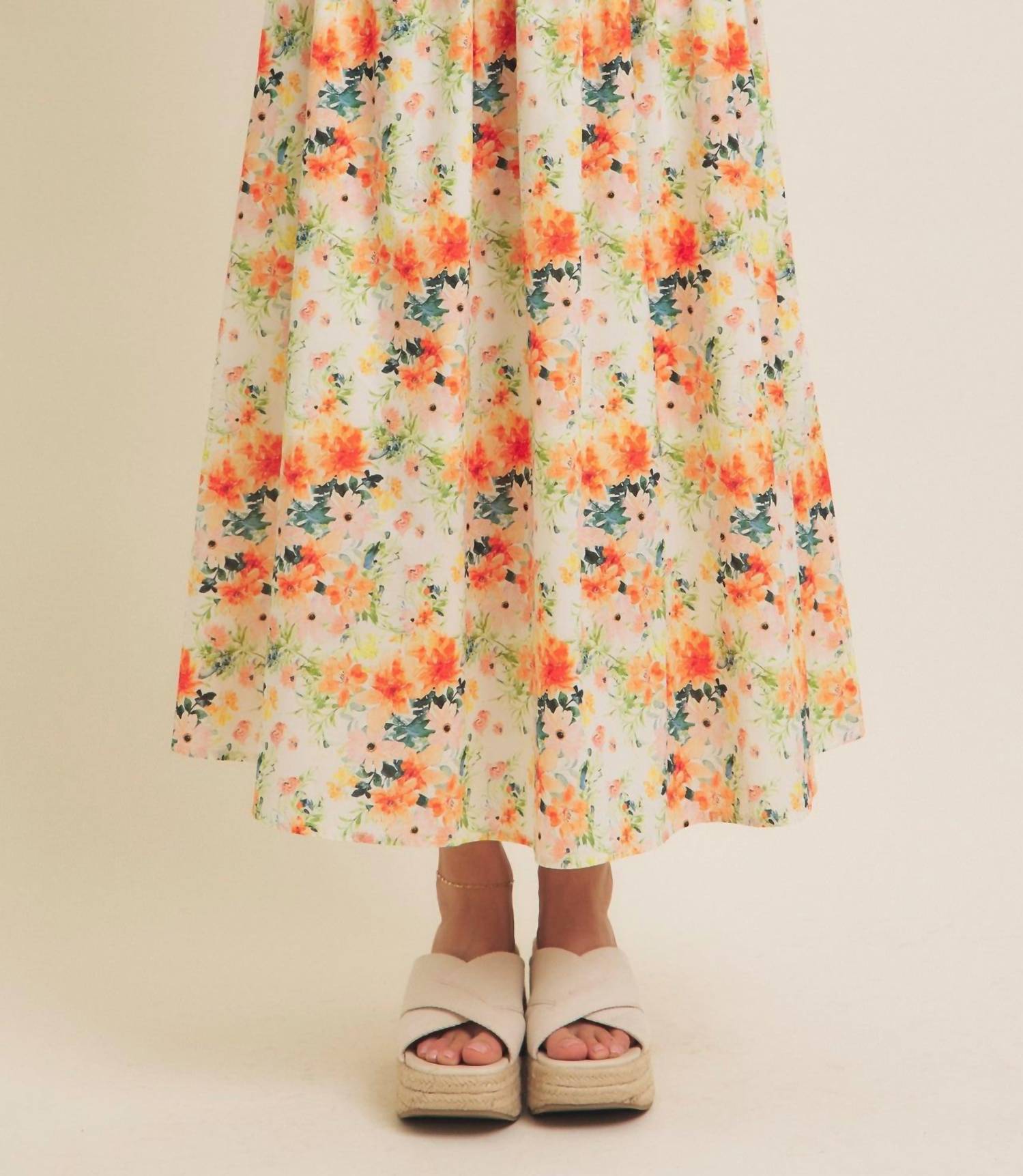 In February - Floral Maxi Skirt