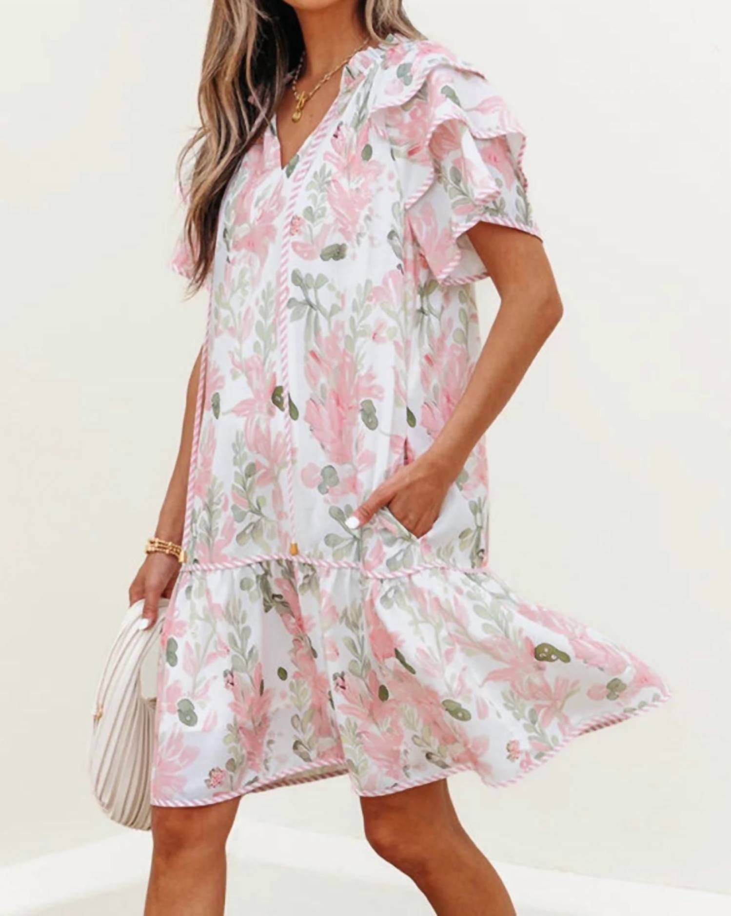 Dear Lover - Petal Corded Dress