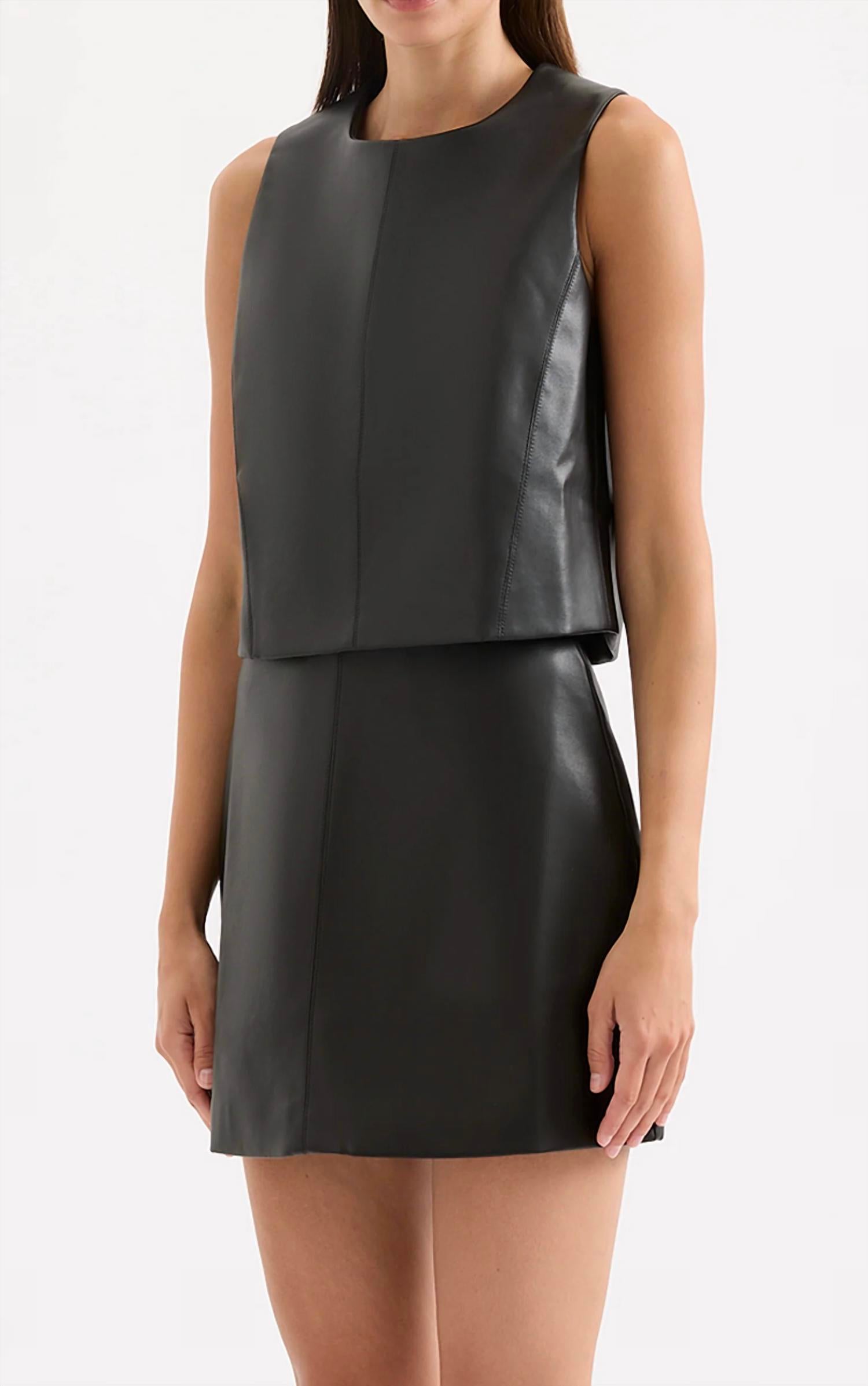 Nude Lucy - Beaumont Vegan Leather Top