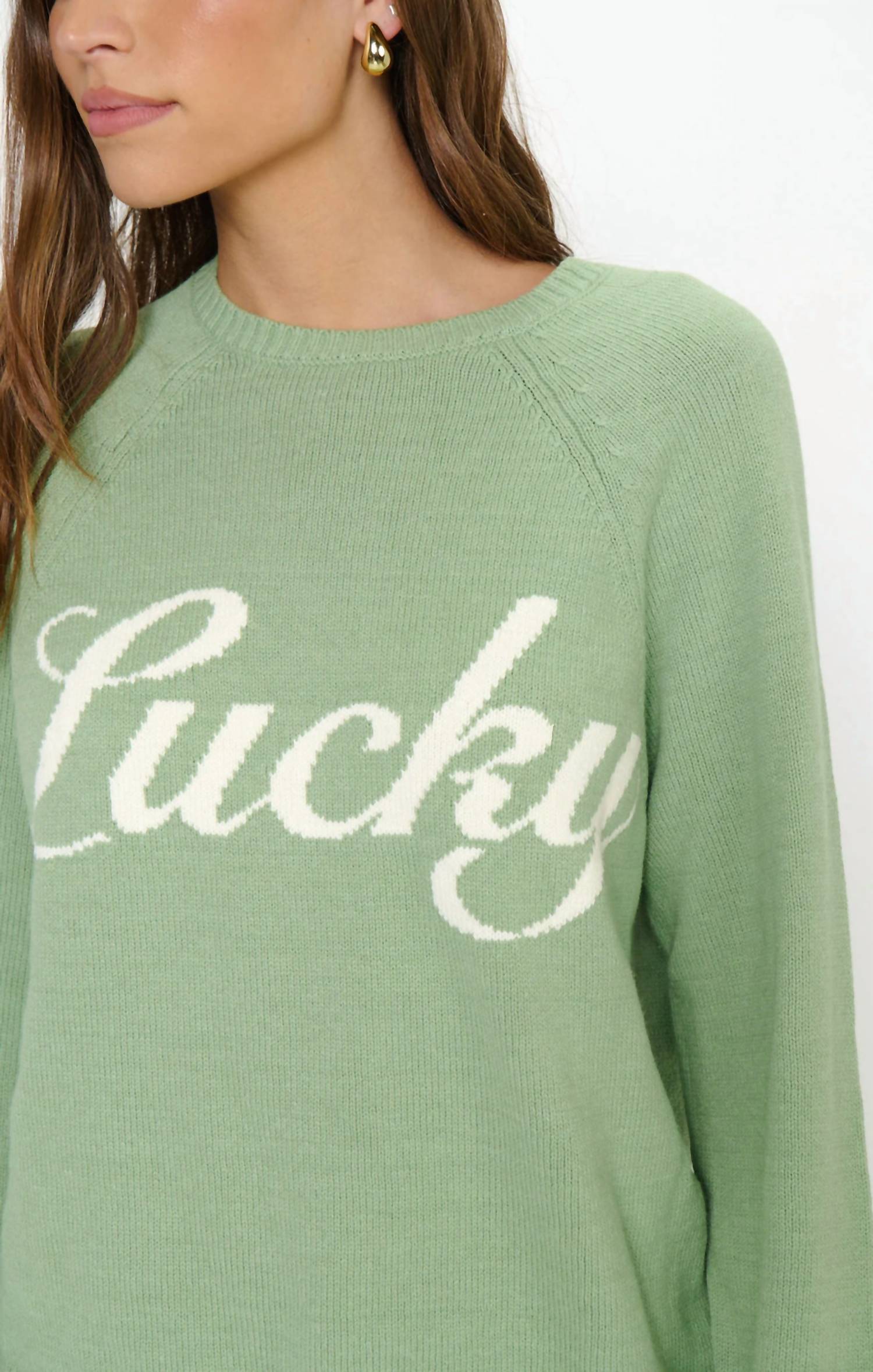 Show Me Your Mumu Off Duty Sweater in cameo green - women's sweater - view 4