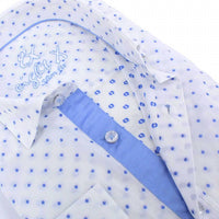 Eight X - Dot Print Fil Coupé Button Down Shirt