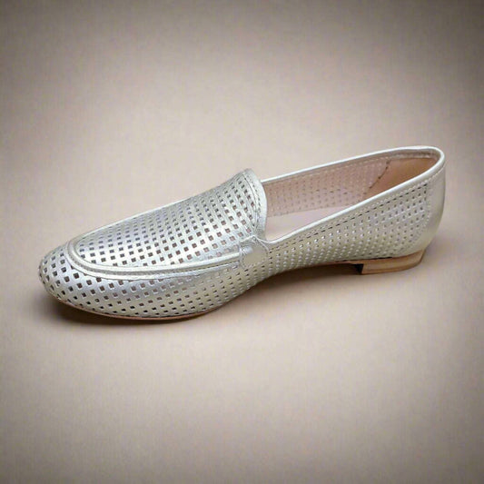Lalisa - Women's Platino Perforated Loafer