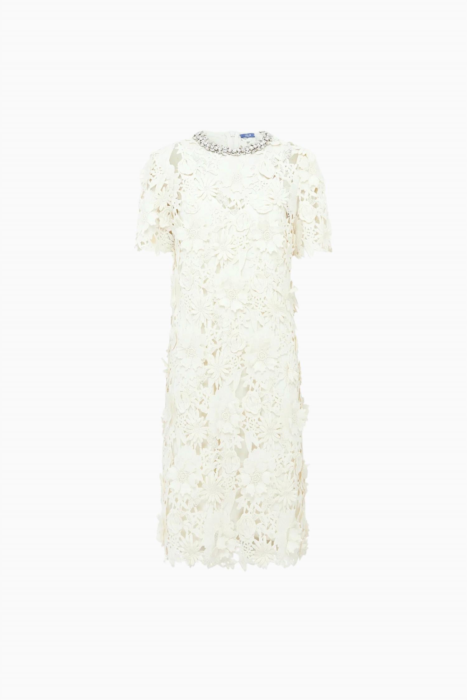 Leo Lin - Sheridan Embellished Lace Midi Dress
