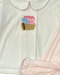 Luigi Kids - Girl's Noah's Ark Crochet Pant Set
