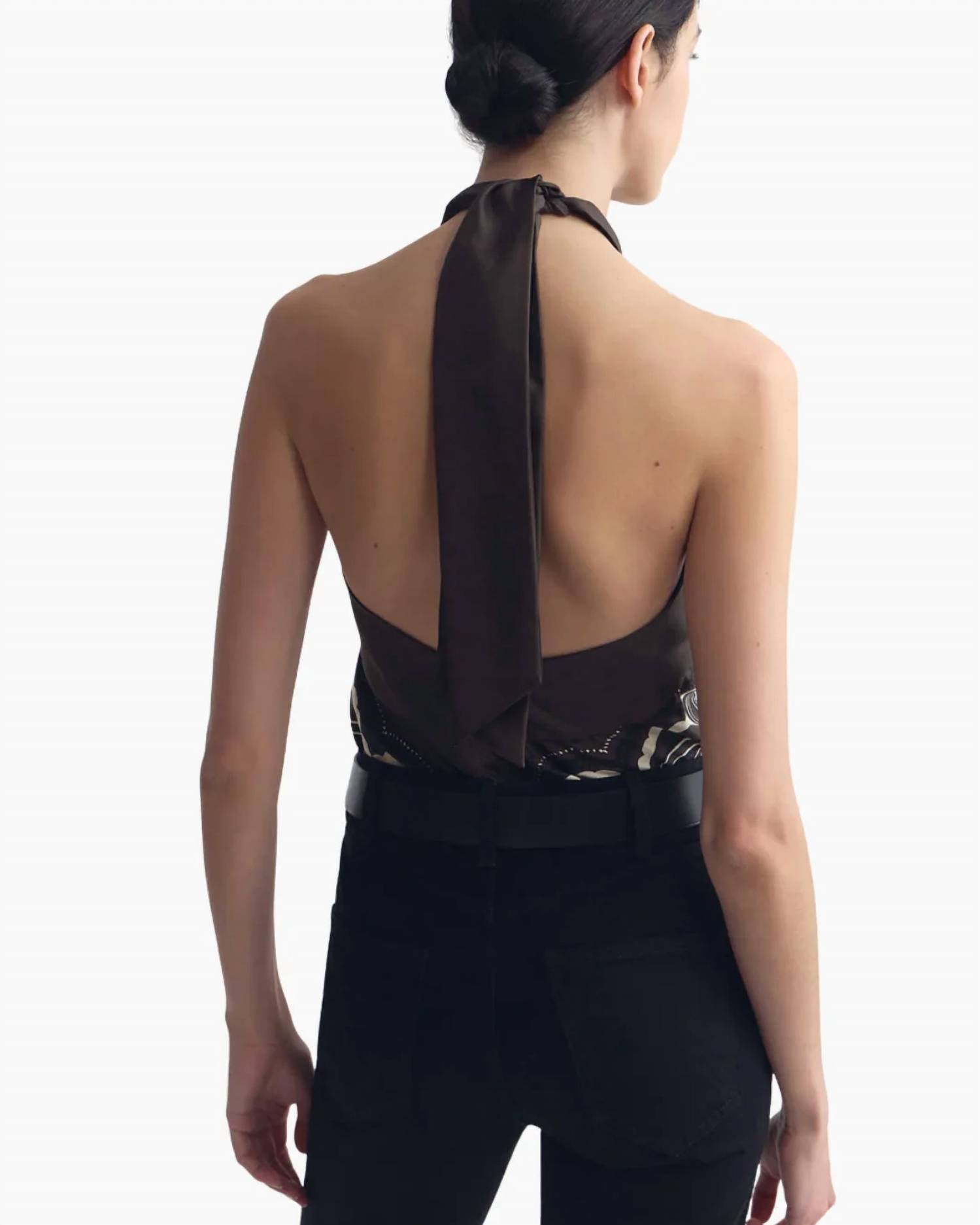 Nili Lotan - Solal Silk Halter Top