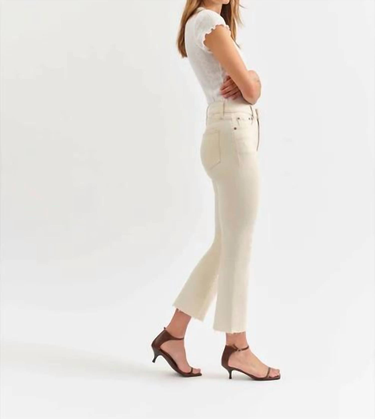 DAZE Shy Girl Raw Cut Flare Bootcut Pants - women's pants - alternate view