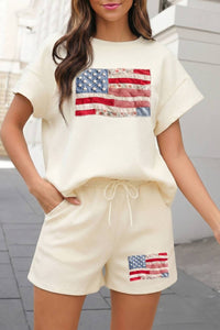 Aapparella - Textured Usa Flag Graphic Set