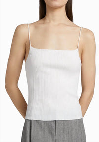 Vince - Double Layer Rib Elbow Sleeve Top