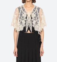 Sea - Elisa Tropical Wool Capelet Vest
