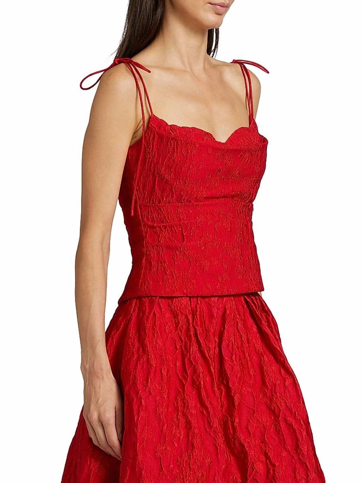 Rosie Assoulin - Floral Cloque Cami Top