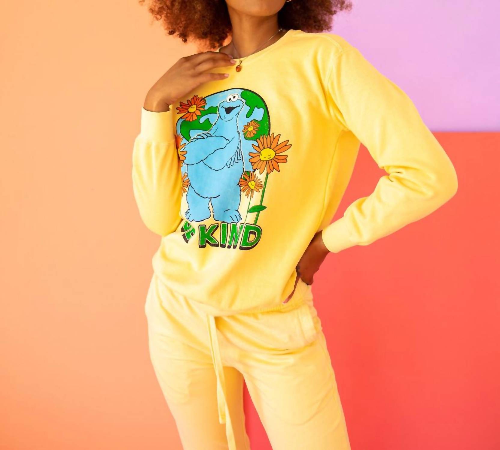 People Of Leisure - Sesame Sweatshirt Be Kind Cookie Monster Sweatshirt