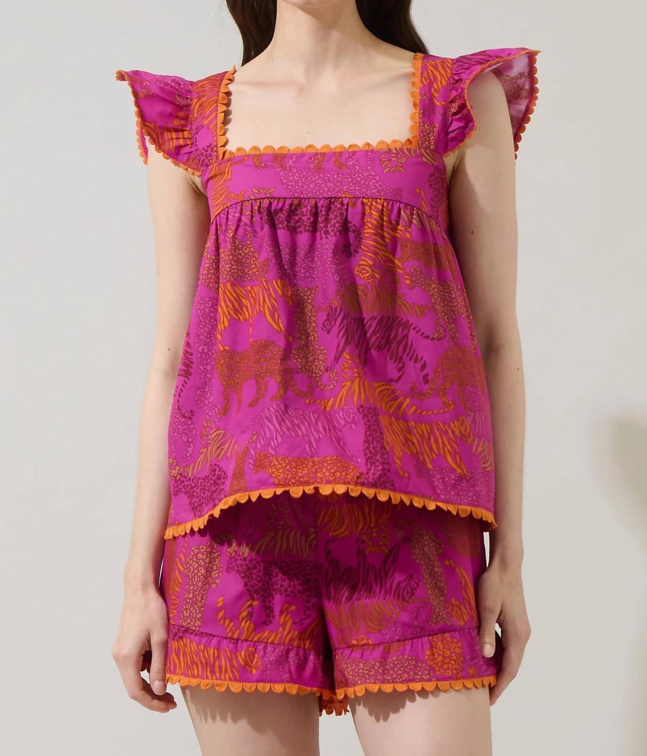 Sugarlips - Kareen Square Neck Blouse