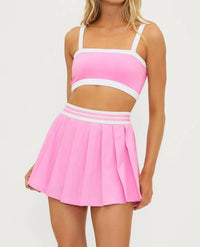 Beach Riot Indy Crop Top in prism pink - women's shirt