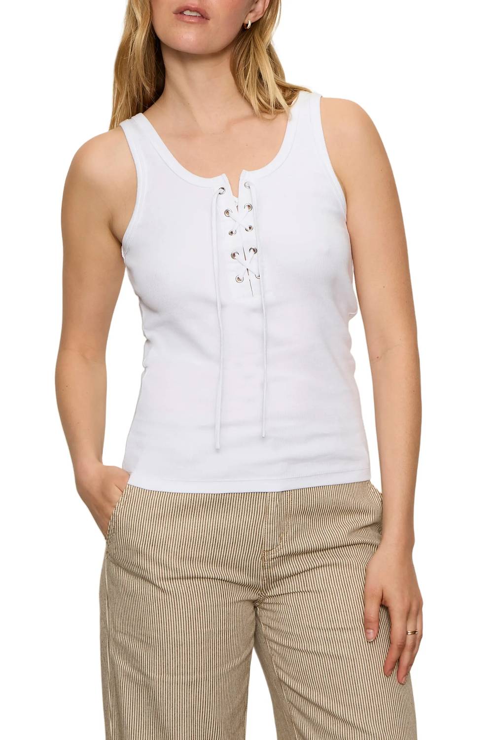 Sanctuary - Go to lace up tank