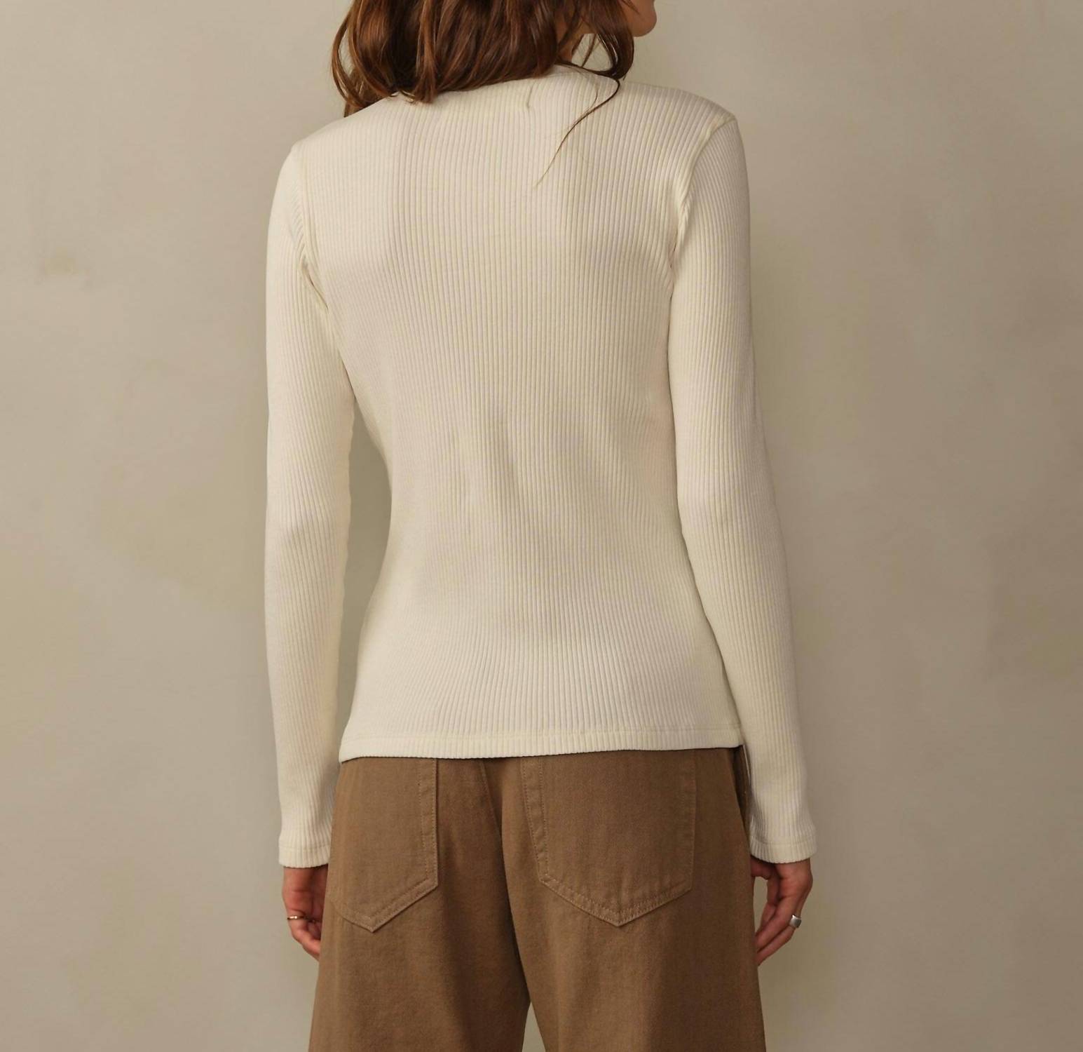 Road To Nowhere - Tasmen Ribbed Henley Top