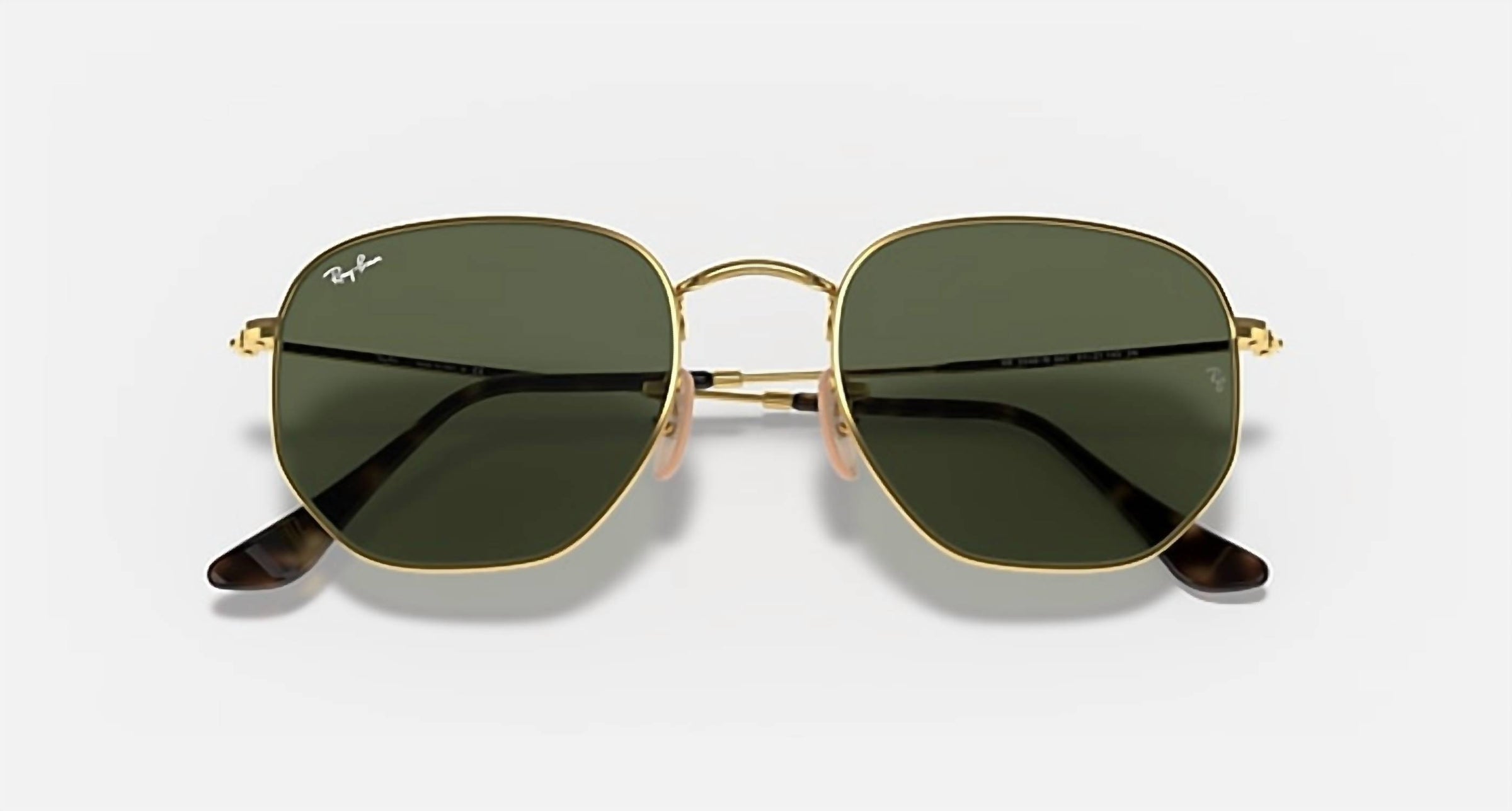 Ray Ban - Hexagonal Flat Lens Medium Non Polarized Sunglasses Rb3548n 001