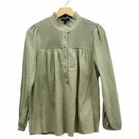J.Crew - Long Sleeved Smocked Gauze Top